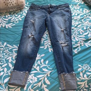 Maurice’s Cuffed Ankle High Waisted Jeggings